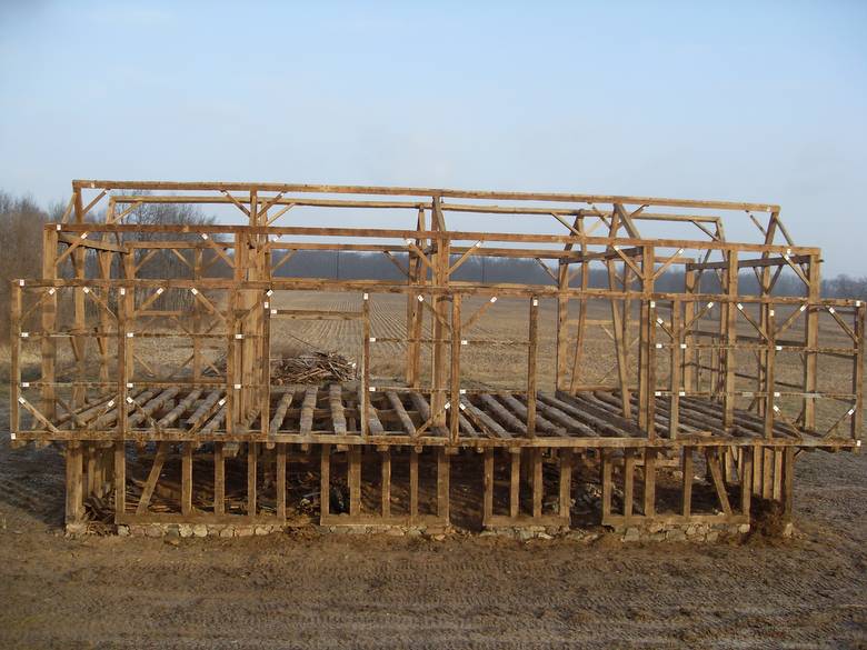 Rupple Barn Frame Ready to be Dismantled